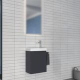 Orka Ferla 40 Cm Antrasit Banyo Dolabı Alt Modül Ve Lavabo