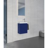 Orka Ferla 40 Cm Mavi Banyo Dolabı Alt Modül Ve Lavabo