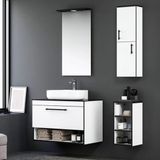 Orka Knidos ORKA5000347 Parlak Beyaz 90 cm Banyo Dolabı Takımı