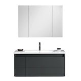 Orka Likya 100 cm Mdf Mat Antrasit Banyo Dolabı Takımı ve Boy Dolabı
