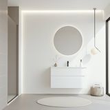 Orka Messina 100 Cm Beyaz Banyo Dolabı Takımı (ledli Ayna) Çok Renkli