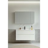 Orka Messina 100 Cm Mat Beyaz Banyo Dolabı Takımı (dolaplı Ayna) Çok Renkli