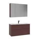 Orka Messina 100 Cm Tuscan Kırmızı Banyo Dolabı Takımı