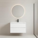 Orka Messina 65 Cm Mat Beyaz Banyo Dolabı Takımı (ledli Ayna) Çok Renkli
