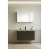Orka Messina 85 Cm Mat Antrasit Banyo Dolabı Takımı (dolaplı Ayna) Çok Renkli