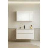 Orka Messina 85 Cm Mat Beyaz Banyo Dolabı Takımı (dolaplı Ayna) Çok Renkli