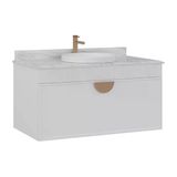 Orka Molino 100 Cm Beyaz Banyo Dolabı Alt Modül Ve Lavabo