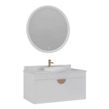 Orka Molino 100 Cm Beyaz Banyo Dolabı Takımı