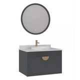 Orka Molino 80 Cm Antrasit Banyo Dolabı Takımı