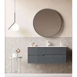 Orka Moonlight 120 Cm Mat Antrasit Banyo Dolabı Takımı