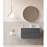 Orka Moonlight 90 Cm Mat Antrasit Banyo Dolabı Takımı