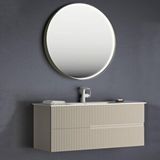Orka Moonlight ORKA5000450 Mat Vizon Lake 120 cm Banyo Dolabı Takımı