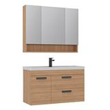 Orka Nova 100 Cm Banyo Dolabı Takımı Meşe