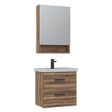 Orka Nova 60 Cm Banyo Dolabı Takımı Ceviz