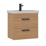 Orka Nova 60 Cm Lavabolu Banyo Alt Dolabı Meşe