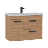 Orka Nova 80 Cm Lavabolu Banyo Alt Dolabı Meşe