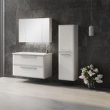 Orka Nuvola 100 cm Mdf Beyaz Banyo Dolabı