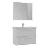 Orka Nuvola 80 Cm Banyo Dolabı Takım Parlak Kaşmir Bej