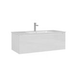 Orka Olbia 100 Cm Mat Beyaz Banyo Dolabı Alt Modül Lavabo