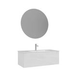 Orka Olbia 100 Cm Mat Beyaz Banyo Dolabı Takımı