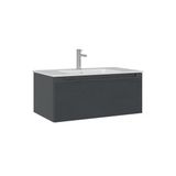 Orka Olbia 80 Cm Mat Antrasit Banyo Dolabı Alt Modül Lavabo