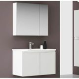 Orka ORKA5002580 Terme Parlak Beyaz 80 cm Banyo Dolabı Takımı