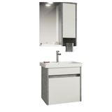 Orka ORKA5003340 Aydos Retro Gümüş 55 cm Banyo Dolabı Takımı