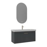 Orka Procida 105 Cm Mat Antrasit Banyo Dolabı Takımı