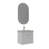 Orka Procida 60 Cm Mat Beyaz Banyo Dolabı Takımı