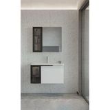 Orka Pure 100 Cm Mat Beyaz Banyo Dolabı Takımı