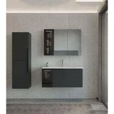 Orka Pure 80 Cm Mat Antrasit Banyo Dolabı Takımı Ve Boy Dolabı