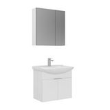 Orka Purus 65 Cm Asma Banyo Dolabı Takımı (ayna Dolaplı) Beyaz