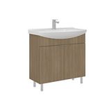 Orka Purus 80 Cm Ayaklı Lavabolu Banyo Alt Dolabı Meşe