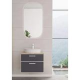 Orka Salerno 60 Cm Mat Antrasit Banyo Dolabı Takımı
