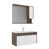 Orka Serra 100 Cm Navaro/Beyaz Banyo Dolabı Takımı
