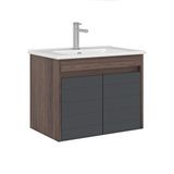 Orka Serra 65 Cm Lavabolu Banyo Alt Dolabı Antrasit