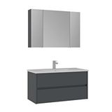 Orka Side 100 Cm Çekmeceli Banyo Dolabı Takımı Antrasit