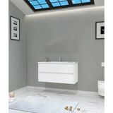 Orka Side 100 Cm Çekmeceli Beyaz Banyo Dolabı Alt Modül Lavabo