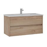 Orka Side 100 Cm Çekmeceli Lavabolu Banyo Alt Dolabı Meşe