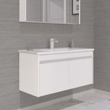 Orka Side 100 cm Mdf Kapakli Beyaz Banyo Dolabi Alt Modul Lavabo
