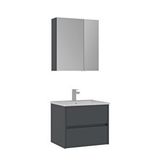 Orka Side 65 cm Antrasit Çekmeceli Banyo Dolabı Takımı