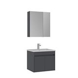 Orka Side 65 Cm Kapaklı Banyo Dolabı Takımı Mat Antrasit