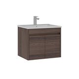 Orka Side 65 Cm Kapaklı Lavabolu Banyo Alt Dolabı Ceviz