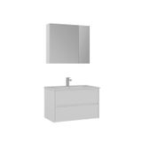 Orka Side 85 CM Çekmeceli Banyo Dolabı Takım Mat Beyaz