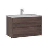 Orka Side 85 Cm Çekmeceli Lavabolu Banyo Alt Dolabı Ceviz
