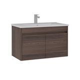 Orka Side 85 Cm Kapaklı Lavabolu Banyo Alt Dolabı Ceviz