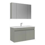 Orka Tivoli 100 Cm Mat Kaşmir Banyo Dolabı Takımı