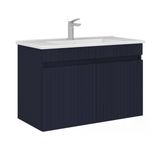 Orka Tivoli 85 Cm Mat Lacivert Banyo Dolabı Alt Modül Lavabo