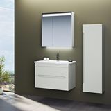 Orka Varna 80 cm Mat Lake Kaşmir Banyo Dolabı Takımı