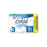 Orkid ( 3 Adet ) Orkid Extra Hassas Koruma Tekli Hijyenik Ped Gece 7'li (Boy 3)